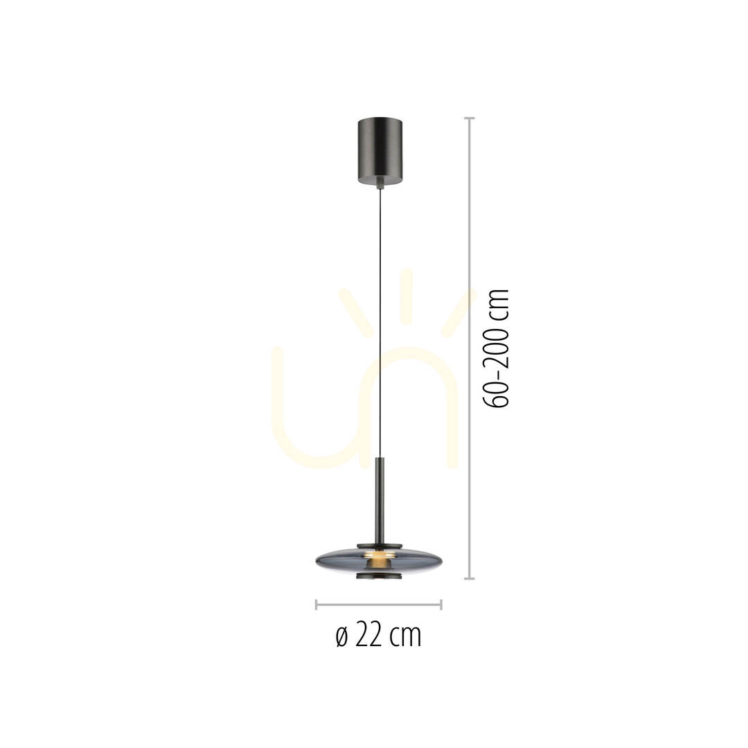 Anzeige PURE VITRUM 2053-15 Grau 2xLED-Pendelleuchte PURE VITRUM 2053-15 Grau 2xLED-Pendelleuchte