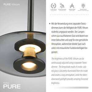 PURE VITRUM 2053-15 Grau 2xLED-Pendelleuchte 4 PURE VITRUM 2053-15 Grau 2xLED-Pendelleuchte small 4