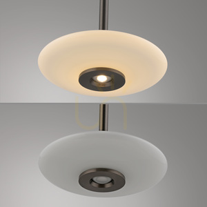 PURE VITRUM 2053-34 Braun 2xLED-Pendelleuchte small 22
