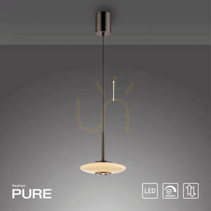 PURE VITRUM 2053-34 Braun 2xLED-Pendelleuchte small 24