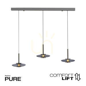 PURE VITRUM 2083-15 Grau 6xLED-Pendelleuchte small 1