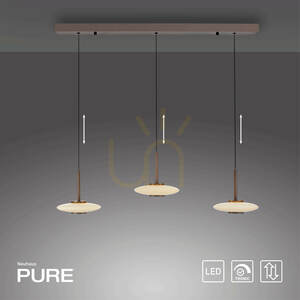 PURE VITRUM 2083-34 Braune 6xLED-Pendelleuchte small 11