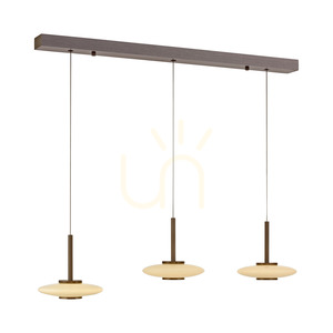 PURE VITRUM 2083-34 Braune 6xLED-Pendelleuchte small 7