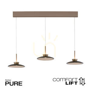 PURE MOON 2193-97 Braune 6xLED-Pendelleuchte small 1