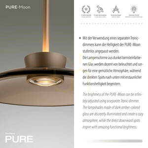 PURE MOON 2193-97 Braune 6xLED-Pendelleuchte small 4