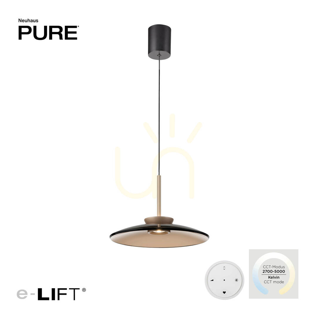 Aussicht PURE E-MOON 2195-97 Braun 2xLED-Pendelleuchte PURE E-MOON 2195-97 Braun 2xLED-Pendelleuchte