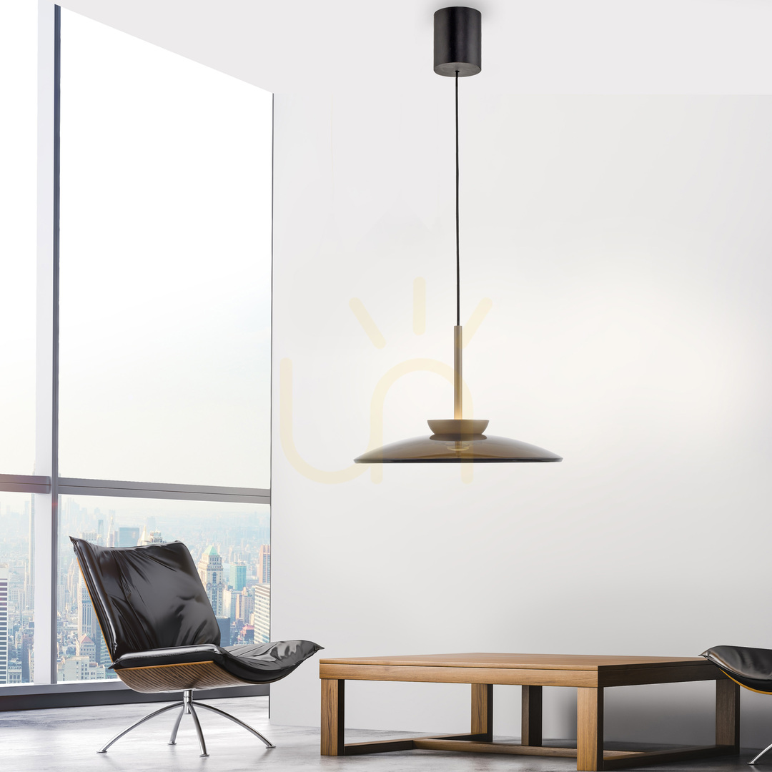 Aussicht PURE E-MOON 2195-97 Braun 2xLED-Pendelleuchte PURE E-MOON 2195-97 Braun 2xLED-Pendelleuchte
