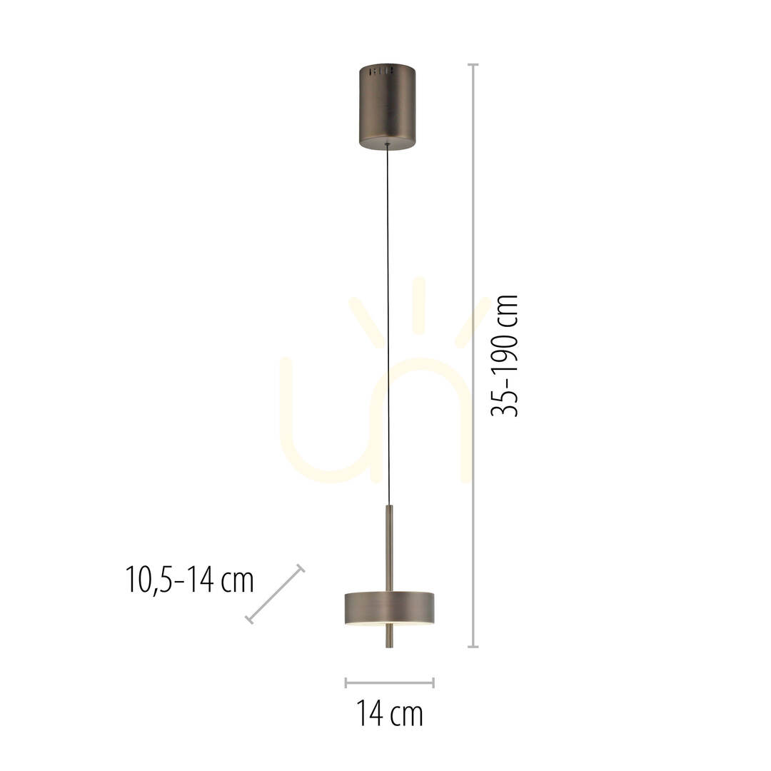 Anzeige Q-ROTATE 2247-34 Braun 1xLED-Pendelleuchte Q-ROTATE 2247-34 Braun 1xLED-Pendelleuchte
