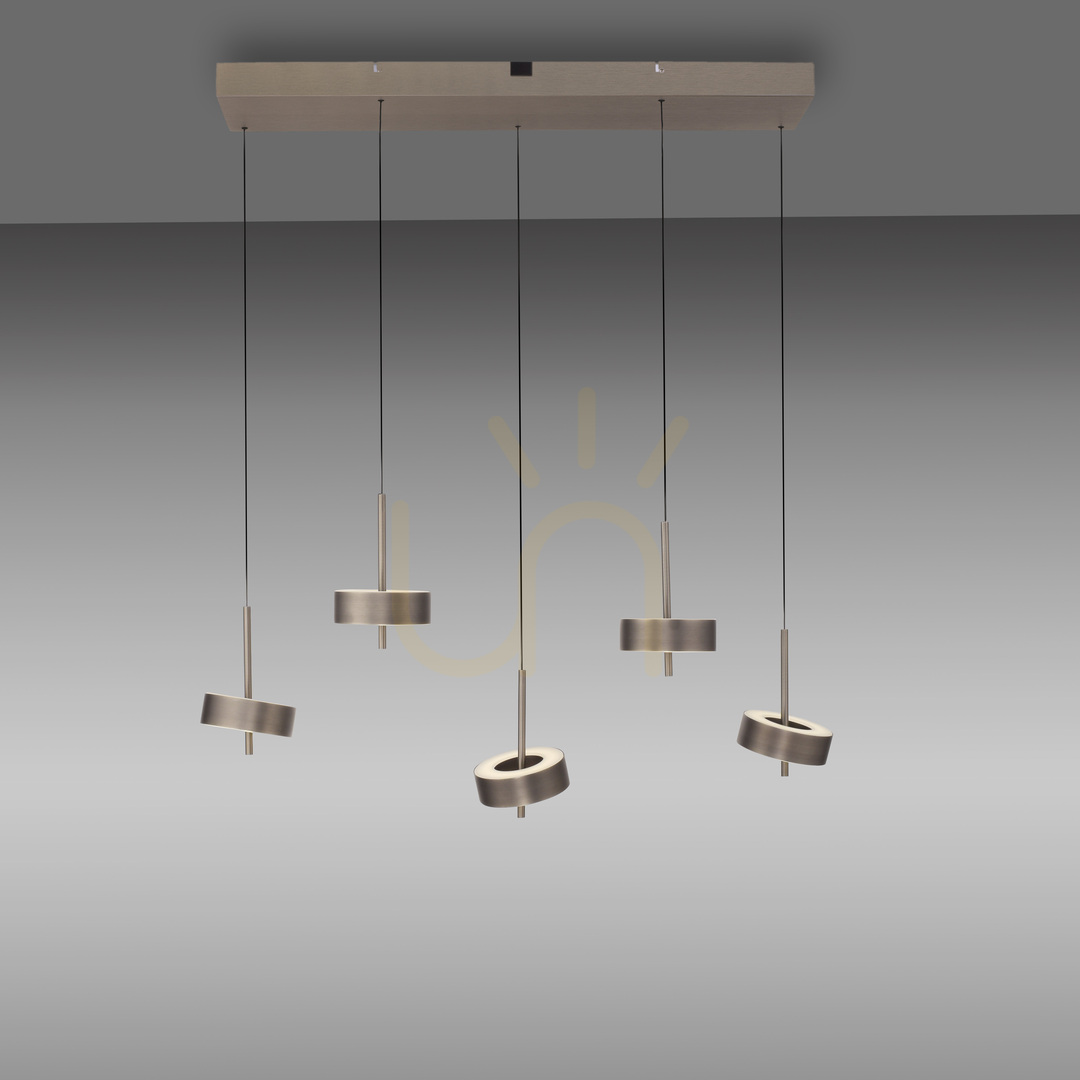 Aussicht Q-ROTATE 2249-34 Braune 5xLED-Pendelleuchte Q-ROTATE 2249-34 Braune 5xLED-Pendelleuchte