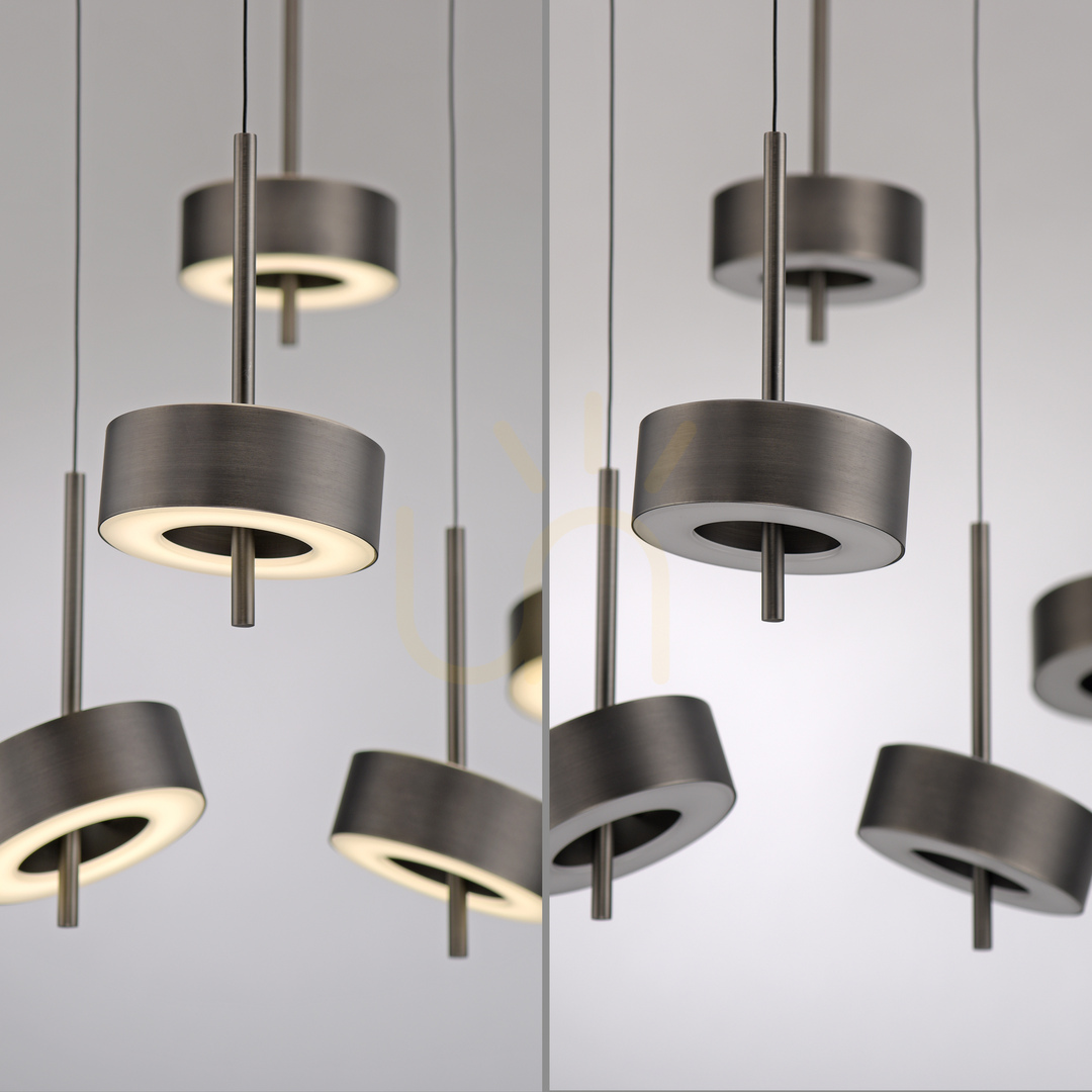 Prüfen Q-ROTATE 2249-34 Braune 5xLED-Pendelleuchte Q-ROTATE 2249-34 Braune 5xLED-Pendelleuchte