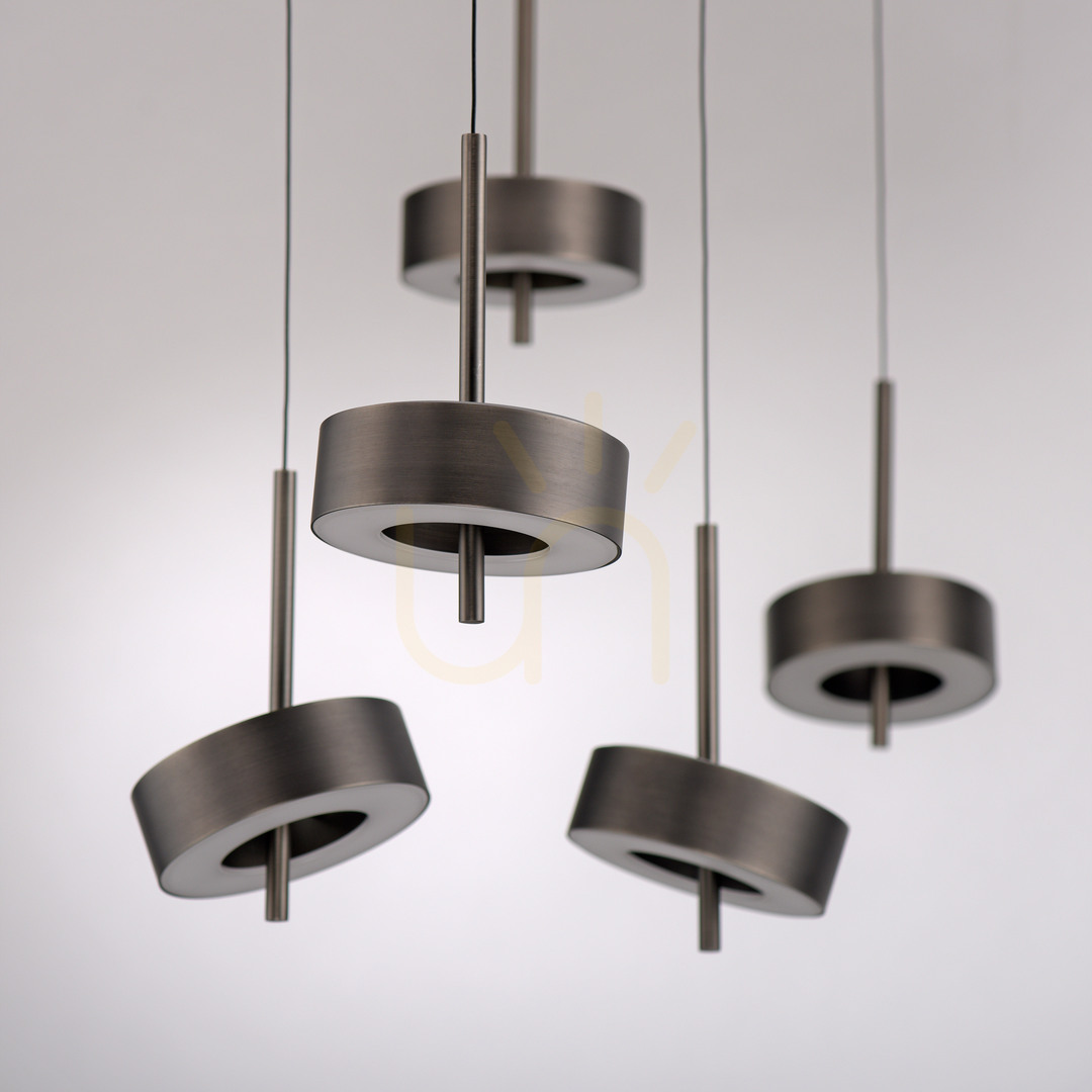Aussicht Q-ROTATE 2249-34 Braune 5xLED-Pendelleuchte Q-ROTATE 2249-34 Braune 5xLED-Pendelleuchte