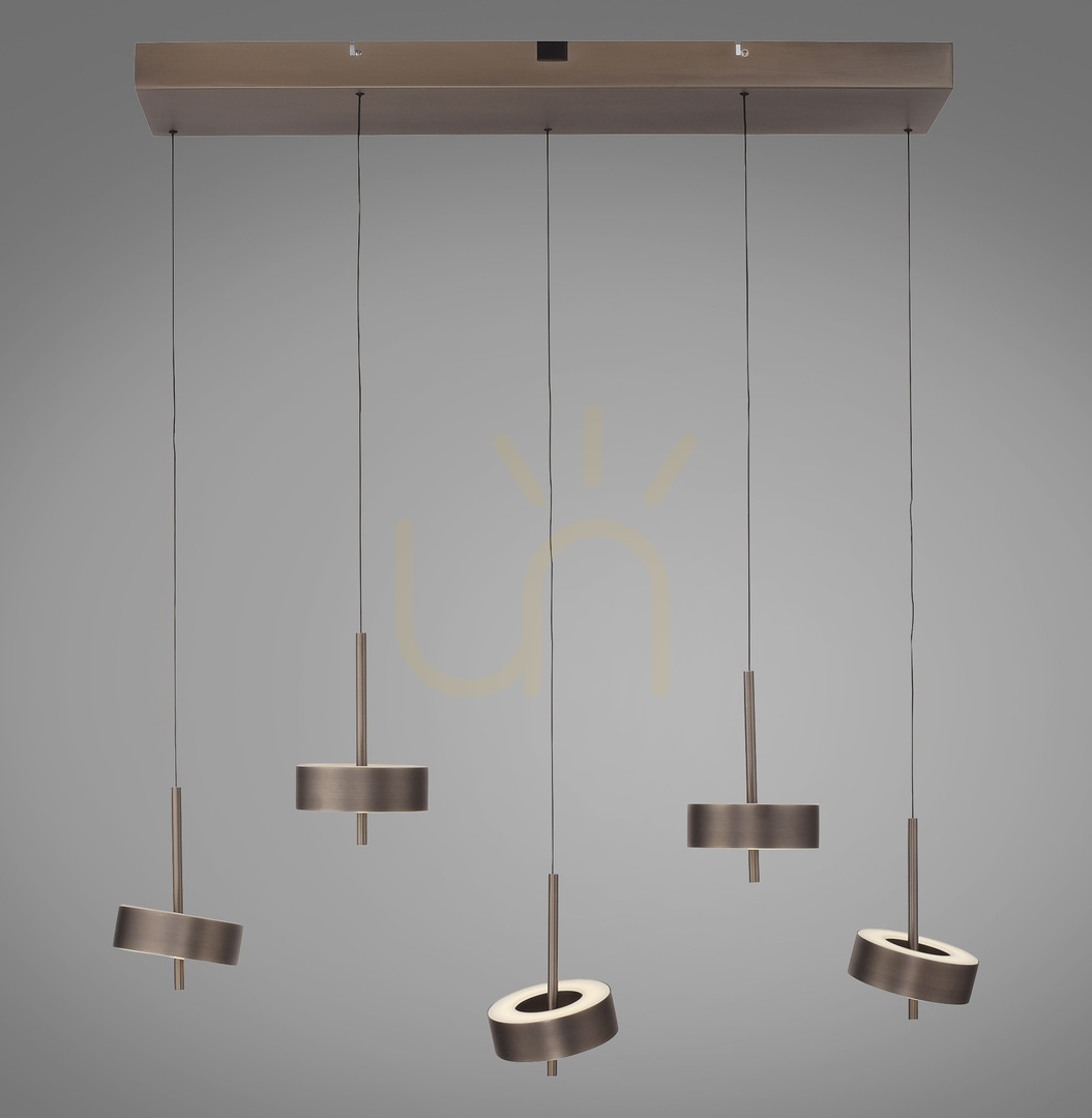 Prüfen Q-ROTATE 2249-34 Braune 5xLED-Pendelleuchte Q-ROTATE 2249-34 Braune 5xLED-Pendelleuchte