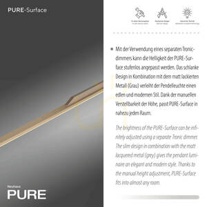 PURE SURFACE 2302-97 Braun 1xLED-Pendelleuchte small 3