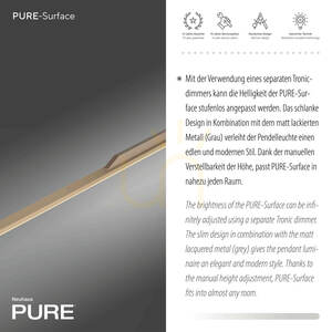 PURE SURFACE 2302-97 Braun 1xLED-Pendelleuchte small 4