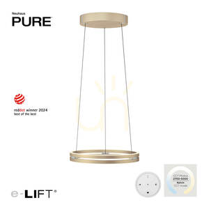 PURE E-LOOP 2550-60 Pendelleuchte aus Messing mit 2 LEDs 1 PURE E-LOOP 2550-60 Pendelleuchte aus Messing mit 2 LEDs small 1