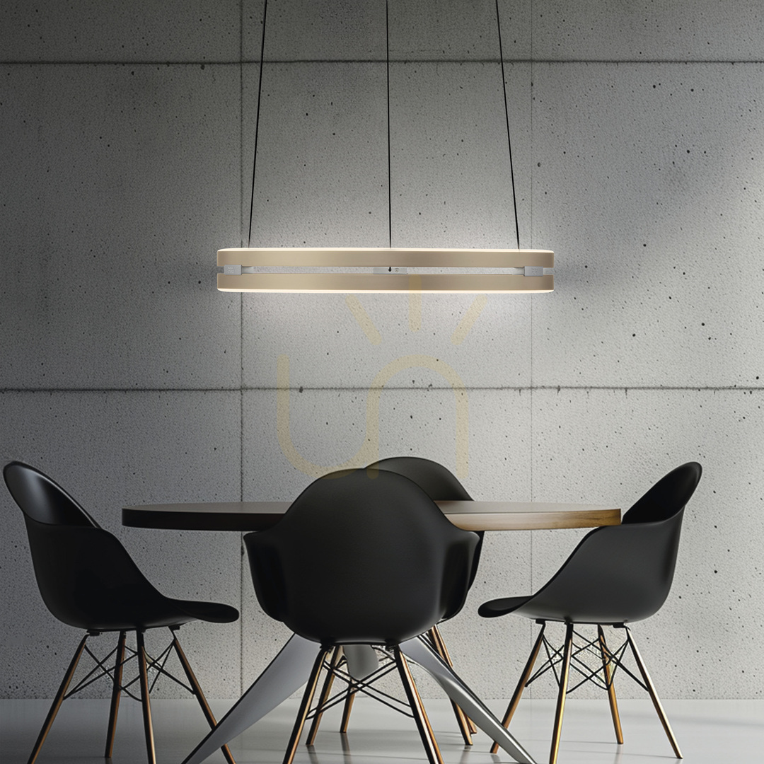 Zeige PURE E-LOOP 2550-60 Pendelleuchte aus Messing mit 2 LEDs PURE E-LOOP 2550-60 Pendelleuchte aus Messing mit 2 LEDs