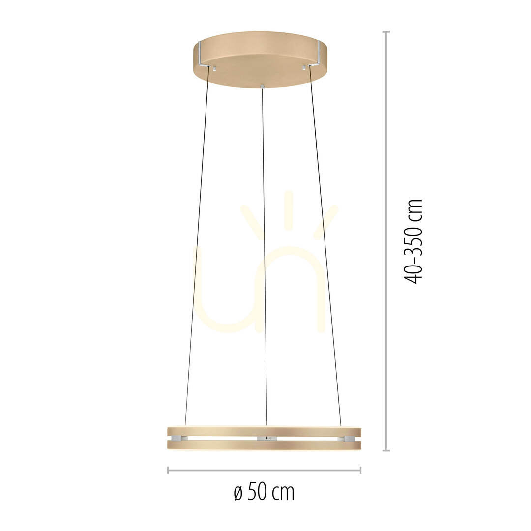 Vorschau PURE E-LOOP 2550-60 Pendelleuchte aus Messing mit 2 LEDs PURE E-LOOP 2550-60 Pendelleuchte aus Messing mit 2 LEDs