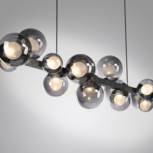 PURE E-POPUP 2557-15 Grau 18xLED-Pendelleuchte small 23