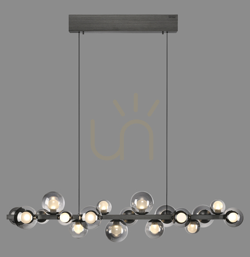 Prüfen PURE E-POPUP 2557-15 Grau 18xLED-Pendelleuchte