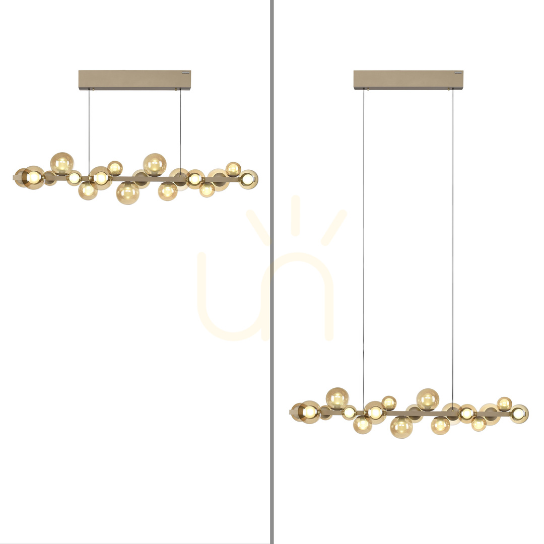 Aussicht PURE E-POPUP 2557-97 Gold 18xLED Pendelleuchte PURE E-POPUP 2557-97 Gold 18xLED Pendelleuchte