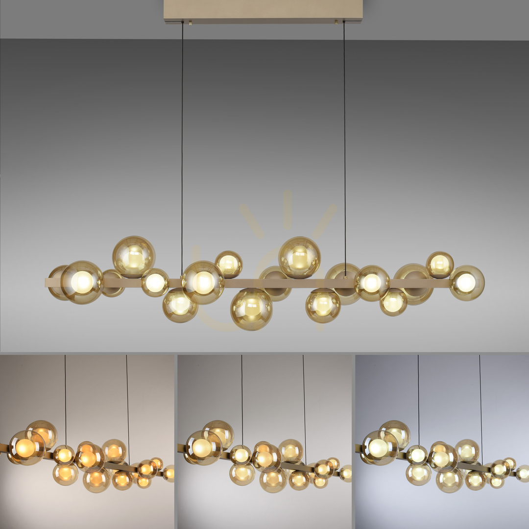 Prüfen PURE E-POPUP 2557-97 Gold 18xLED Pendelleuchte PURE E-POPUP 2557-97 Gold 18xLED Pendelleuchte