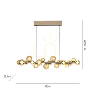 PURE E-POPUP 2557-97 Gold 18xLED Pendelleuchte 8 PURE E-POPUP 2557-97 Gold 18xLED Pendelleuchte small 8