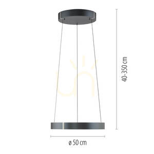 PURE E-CLIPSE 2560-15 Grau 2xLED-Pendelleuchte small 7