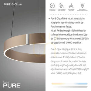 PURE E-CLIPSE 2560-97 Braun 2xLED-Pendelleuchte small 4