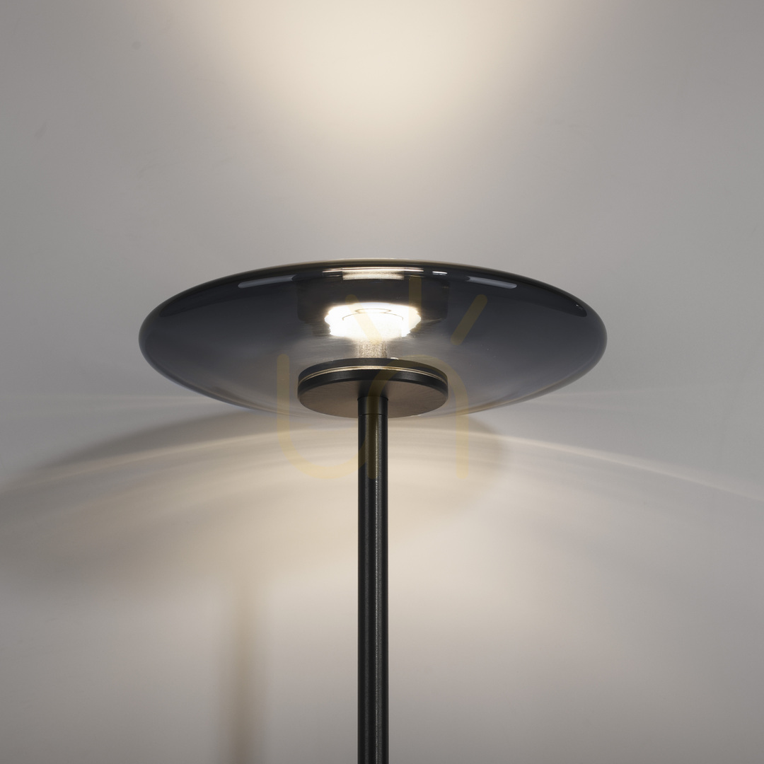 Aussicht PURE VITRUM 481-15 Stehlampe, grau, 2xLED PURE VITRUM 481-15 Stehlampe, grau, 2xLED