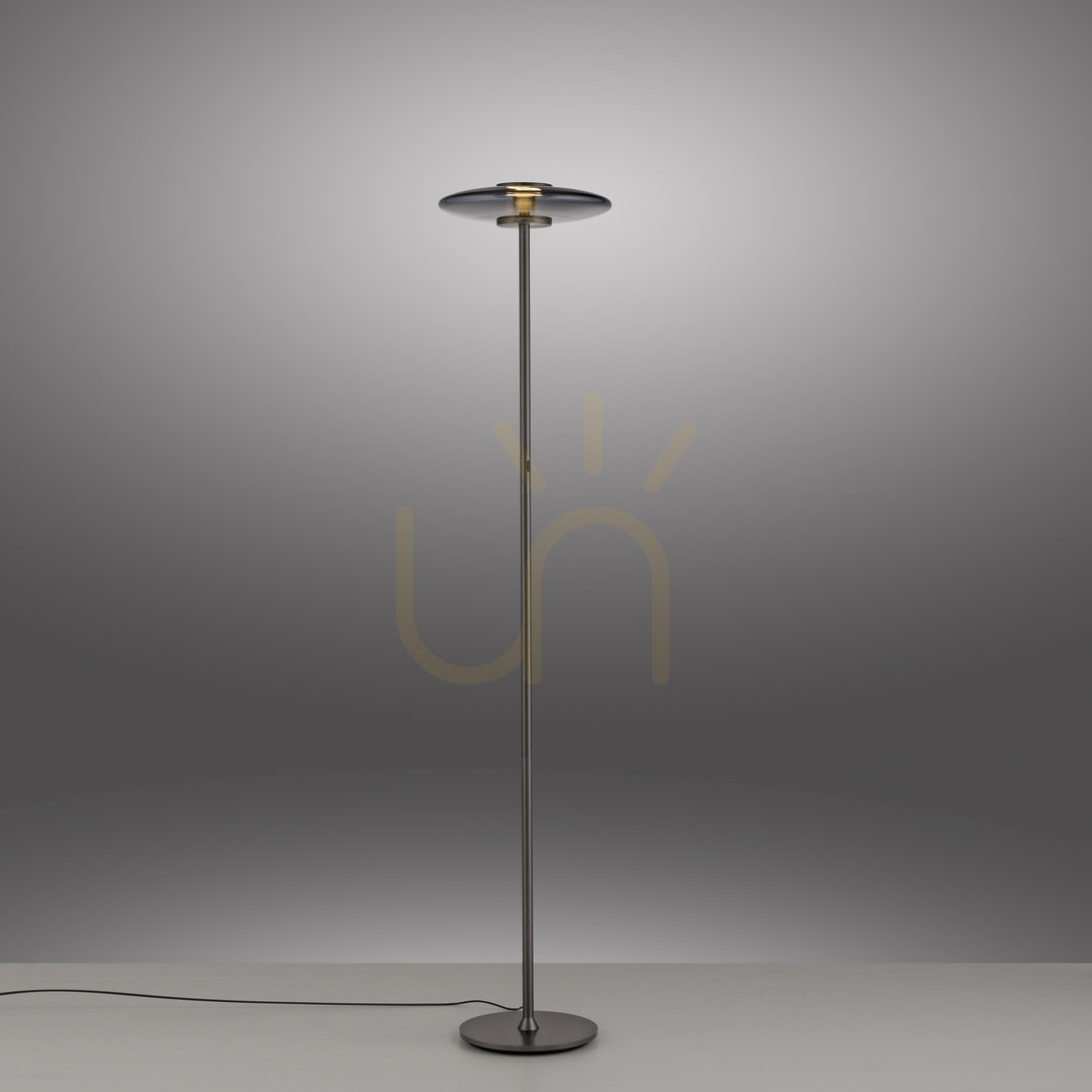 Prüfen PURE VITRUM 481-15 Stehlampe, grau, 2xLED PURE VITRUM 481-15 Stehlampe, grau, 2xLED