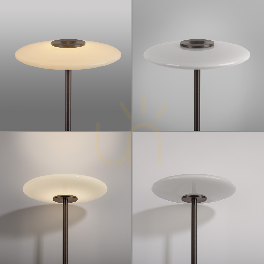 Prüfen PURE VITRUM 481-34 Stehlampe, braun, 2xLED PURE VITRUM 481-34 Stehlampe, braun, 2xLED