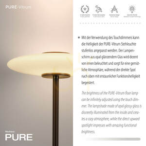 PURE VITRUM 481-34 Stehlampe, braun, 2xLED 4 PURE VITRUM 481-34 Stehlampe, braun, 2xLED small 4