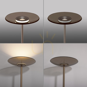 PURE MOON 594-97 Stehlampe, braun, 2xLED small 16