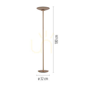 PURE MOON 594-97 Stehlampe, braun, 2xLED small 8