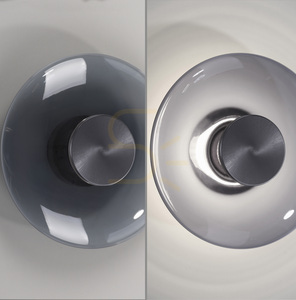 PURE VITRUM 6082-15 Wandleuchte, grau, 1xLED small 18