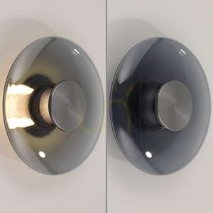 PURE VITRUM 6082-15 Wandleuchte, grau, 1xLED small 28