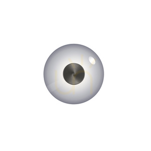 PURE VITRUM 6082-15 Wandleuchte, grau, 1xLED small 33