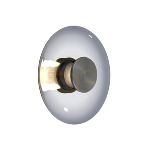 PURE VITRUM 6082-15 Wandleuchte, grau, 1xLED small 7
