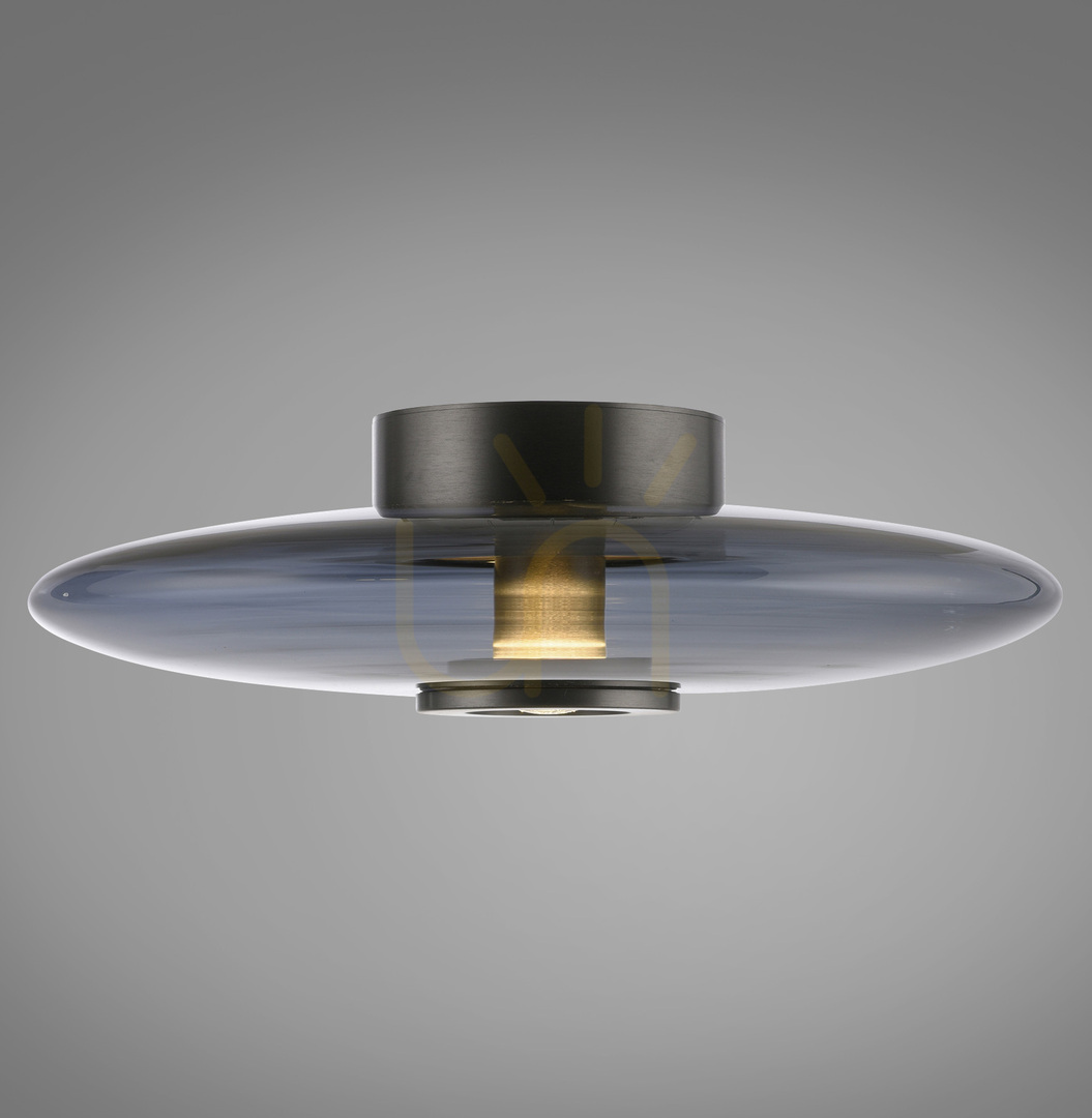 Aussicht PURE VITRUM 6083-15 Deckenleuchte, grau, 2xLED PURE VITRUM 6083-15 Deckenleuchte, grau, 2xLED