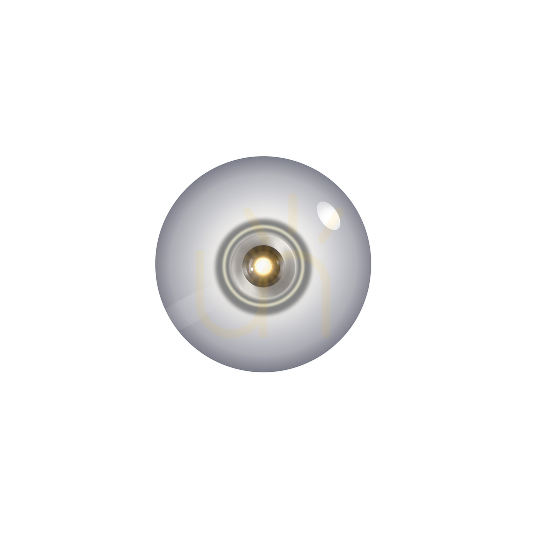 Aussicht PURE VITRUM 6083-15 Deckenleuchte, grau, 2xLED PURE VITRUM 6083-15 Deckenleuchte, grau, 2xLED