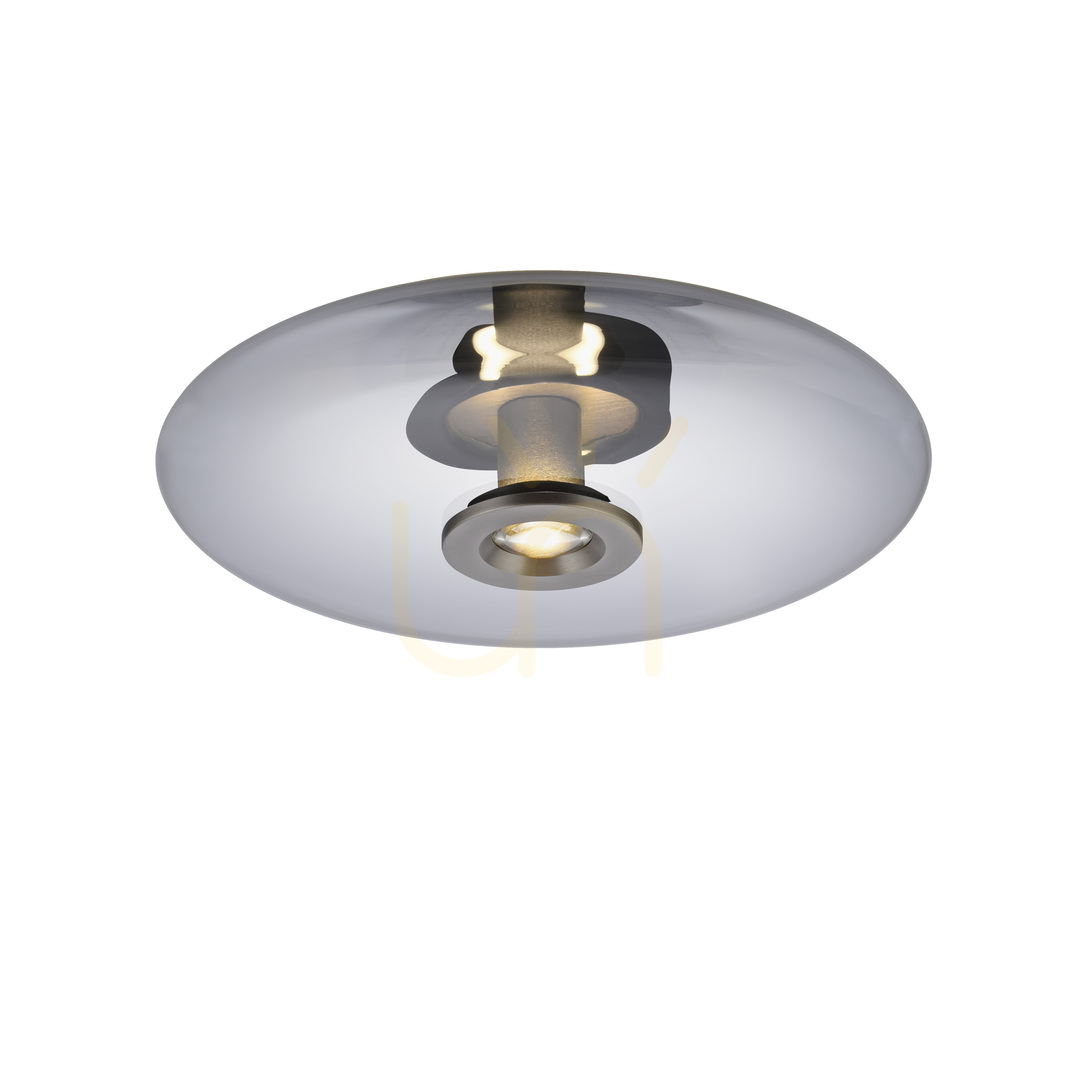 Prüfen PURE VITRUM 6083-15 Deckenleuchte, grau, 2xLED PURE VITRUM 6083-15 Deckenleuchte, grau, 2xLED