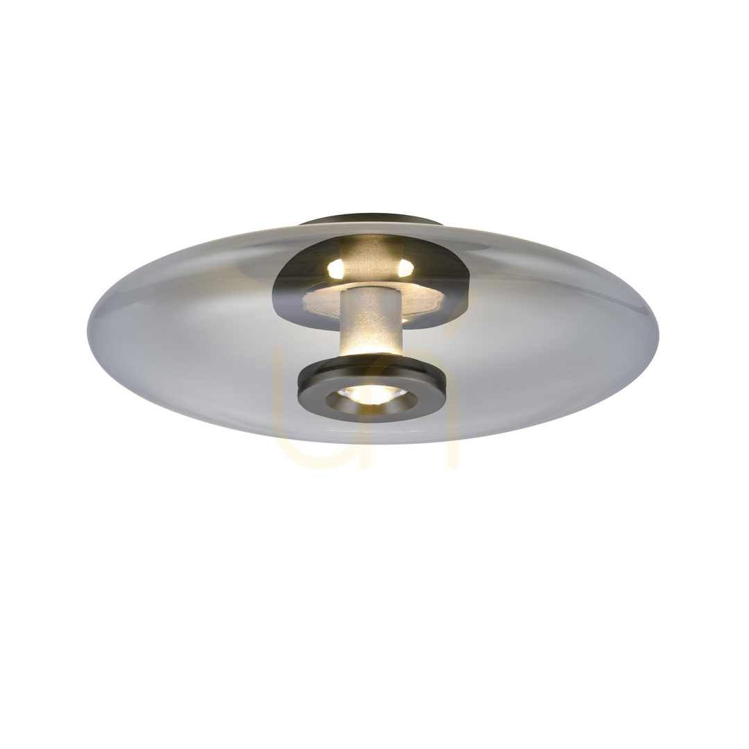 Vorschau PURE VITRUM 6083-15 Deckenleuchte, grau, 2xLED PURE VITRUM 6083-15 Deckenleuchte, grau, 2xLED