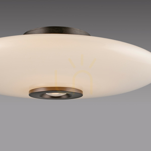 PURE VITRUM 6083-34 Braune Deckenleuchte, 2xLED small 21