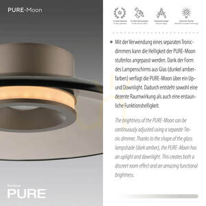 PURE MOON 6094-97 Braune Deckenleuchte, 2xLED small 4