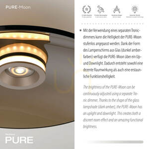 PURE MOON 6095-97 Braune Deckenleuchte, 2xLED 4 PURE MOON 6095-97 Braune Deckenleuchte, 2xLED small 4