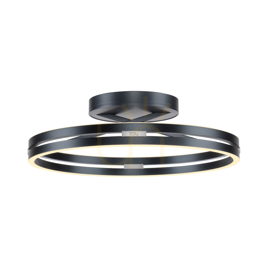 Prüfen PURE LOOP 6552-15 Deckenleuchte, grau, 2xLED PURE LOOP 6552-15 Deckenleuchte, grau, 2xLED