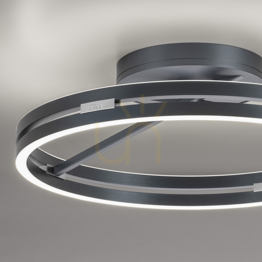 Aussicht PURE LOOP 6552-15 Deckenleuchte, grau, 2xLED PURE LOOP 6552-15 Deckenleuchte, grau, 2xLED
