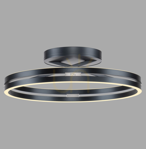 Prüfen PURE LOOP 6552-15 Deckenleuchte, grau, 2xLED