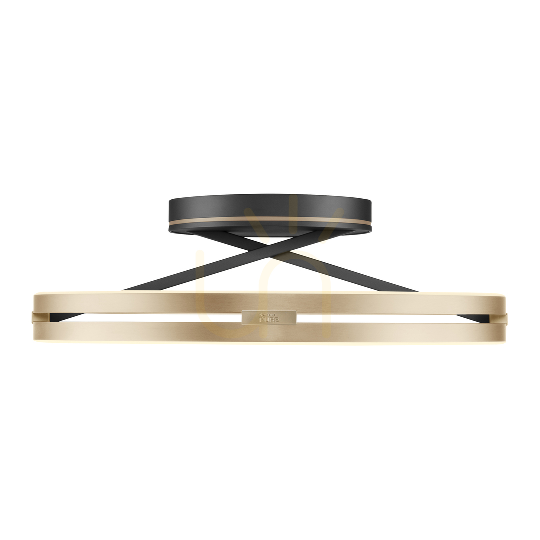 Aussicht PURE LOOP 6552-68 Schwarze Deckenleuchte, 2xLED PURE LOOP 6552-68 Schwarze Deckenleuchte, 2xLED