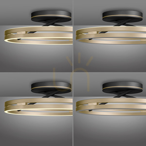 PURE LOOP 6552-68 Schwarze Deckenleuchte, 2xLED 15 PURE LOOP 6552-68 Schwarze Deckenleuchte, 2xLED small 15